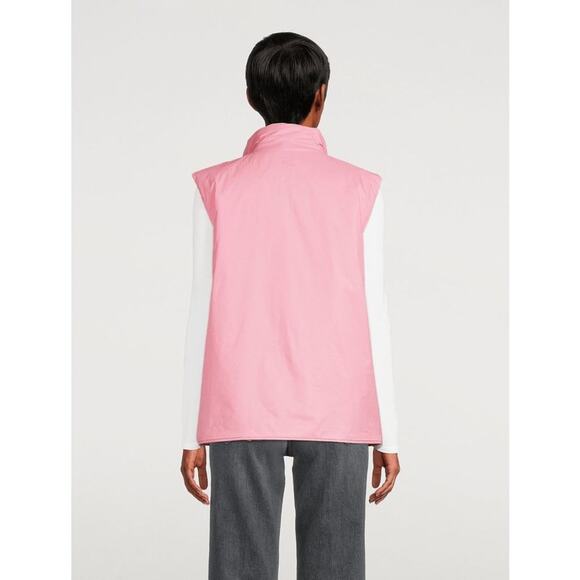 NWT Rains Womens Pink Vest Sleeveless Zip Up Padded Nylon 15460 Size Large - Picture 2 of 5